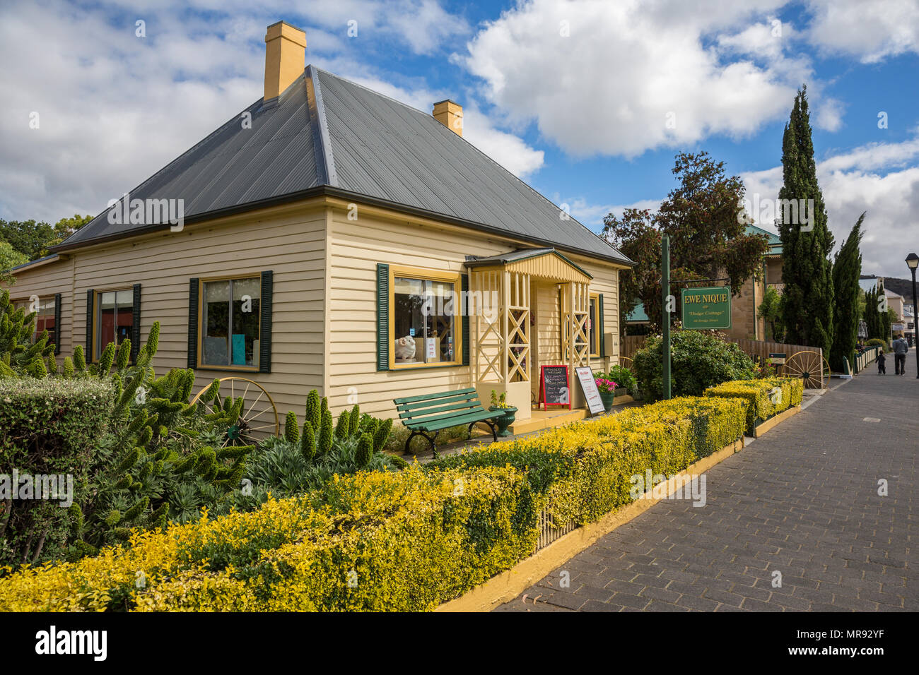 Shop dans Bridge Street, Richmond, New Caledonia Banque D'Images