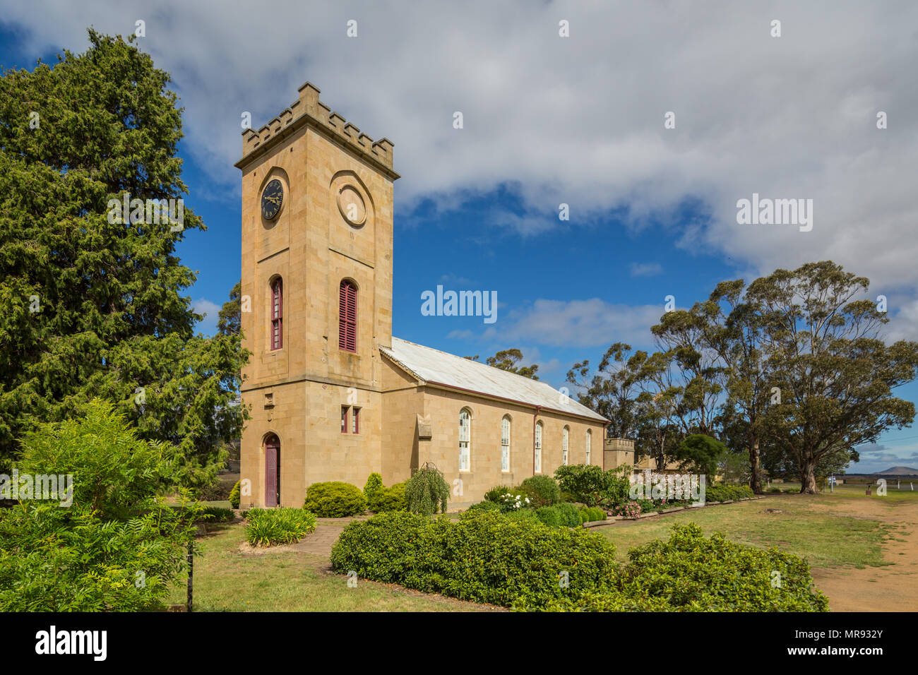 Monument historique St Luke's Anglican Church in Richmond Tasmanie, Australie Banque D'Images