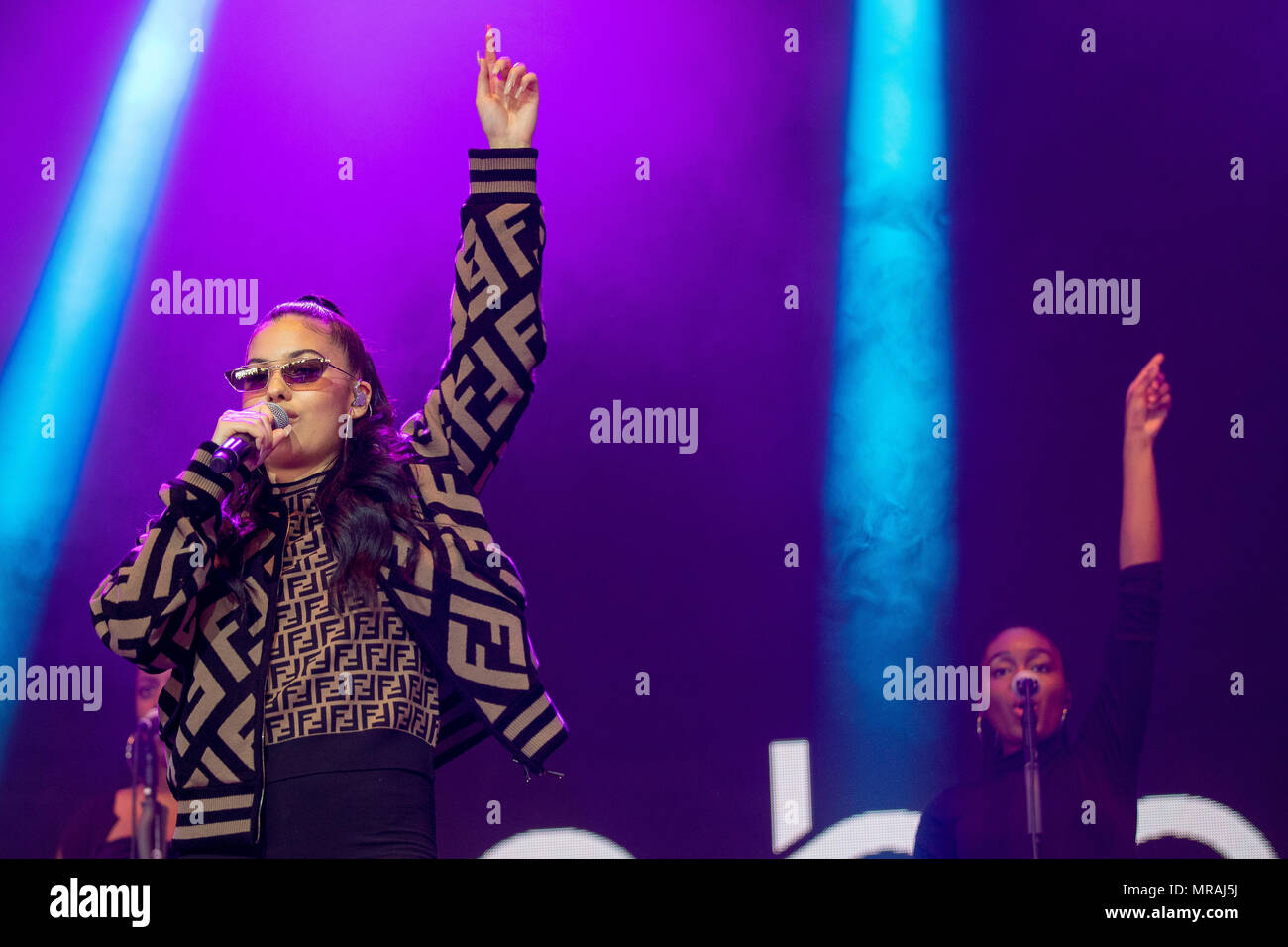 Le Pays de Galles. 26 mai 2018, Mabel effectuant dans le plus grand week-end à Singleton park, Swansea, le 5 mai 2018, le Pays de Galles.© Jason Richardson / Alamy Live News Banque D'Images