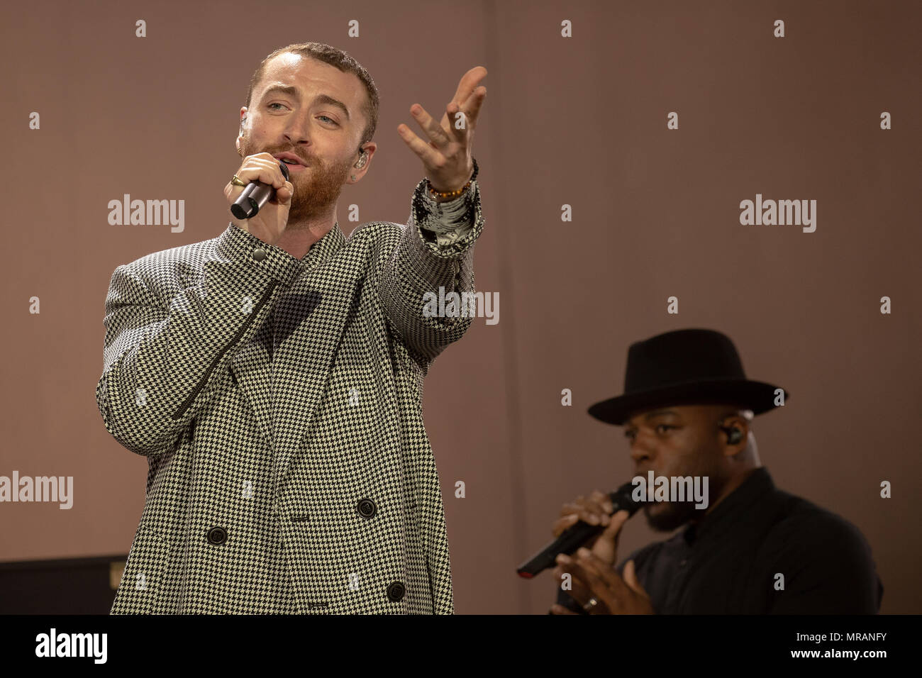 Swansea, Pays de Galles. 26 mai 2018, auteur-compositeur-interprète Sam Smith Garniture du jour, l'un des plus gros week-end dans la région de Singleton park, Swansea, le 5 mai 2018, le Pays de Galles.© Jason Richardson / Alamy Live News Banque D'Images