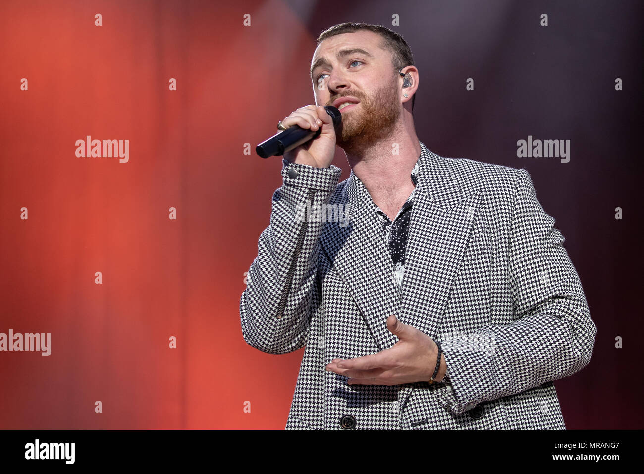 Swansea, Pays de Galles. 26 mai 2018, auteur-compositeur-interprète Sam Smith Garniture du jour, l'un des plus gros week-end dans la région de Singleton park, Swansea, le 5 mai 2018, le Pays de Galles.© Jason Richardson / Alamy Live News Banque D'Images