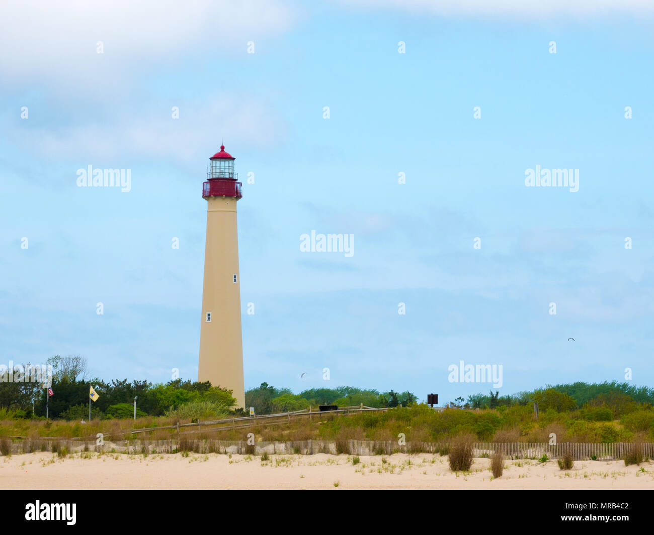 Le phare de Cape May beach, Maryland, USA Banque D'Images