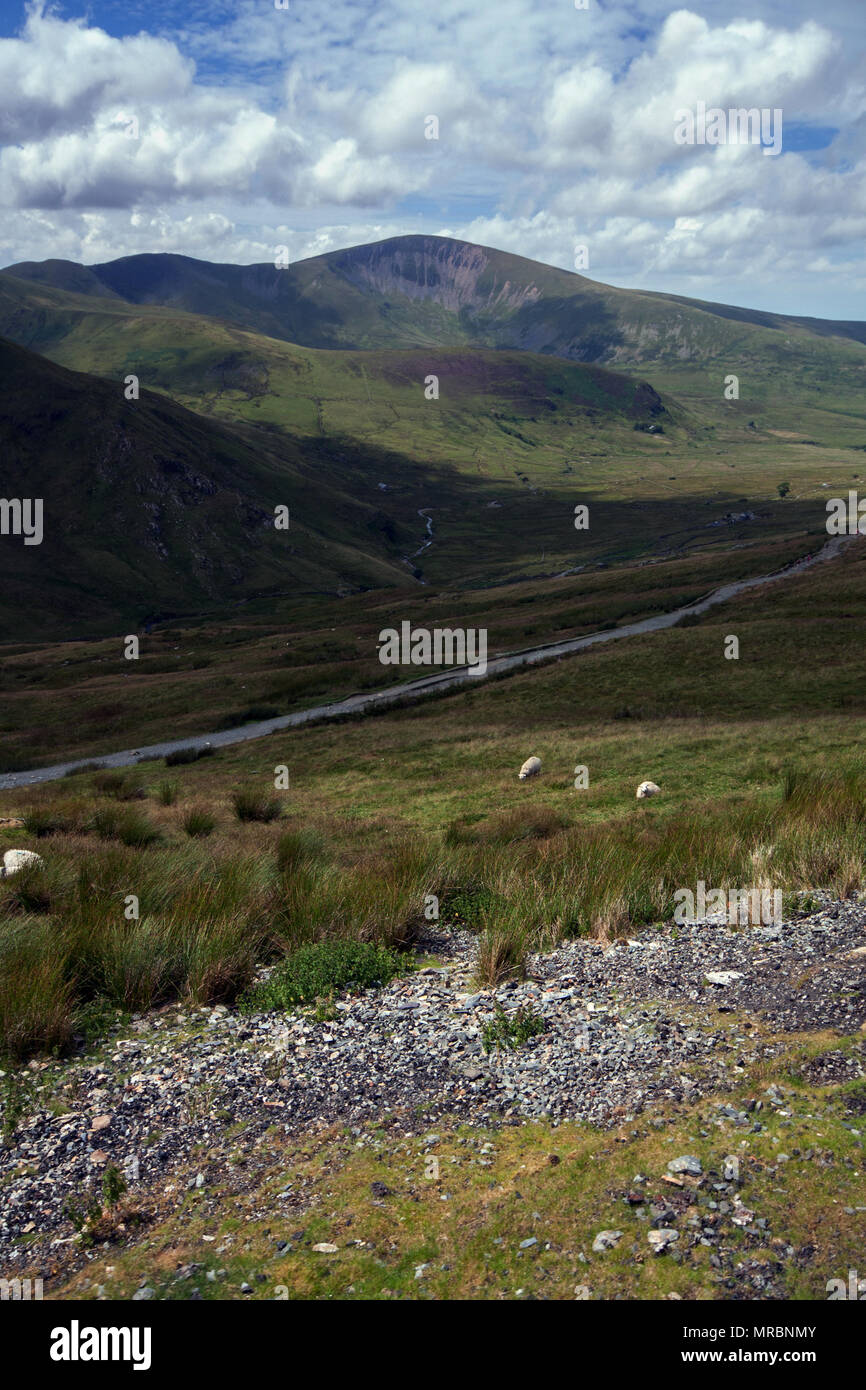 Snowdon Mountain, parc national de Snowdonia, Pays de Galles. Banque D'Images