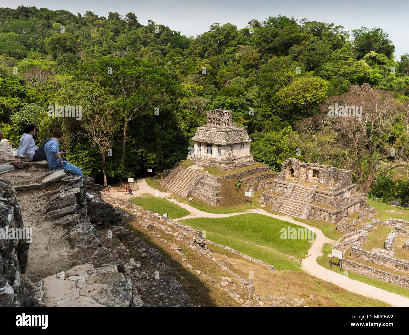 Profiter de la vue à Palenque Banque D'Images