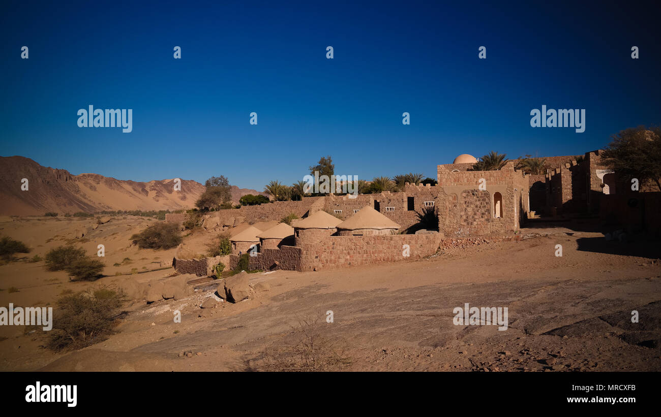 Paysage près de Boulder à Djanet Tassili, Algérie Banque D'Images