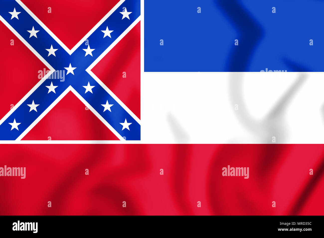 Pavillon 3D du Mississippi, USA. 3D Illustration. Banque D'Images