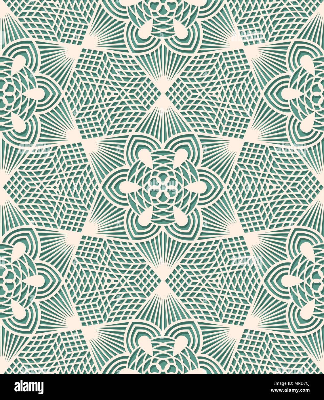 Motif dentelle transparente sur fond bleu Illustration de Vecteur