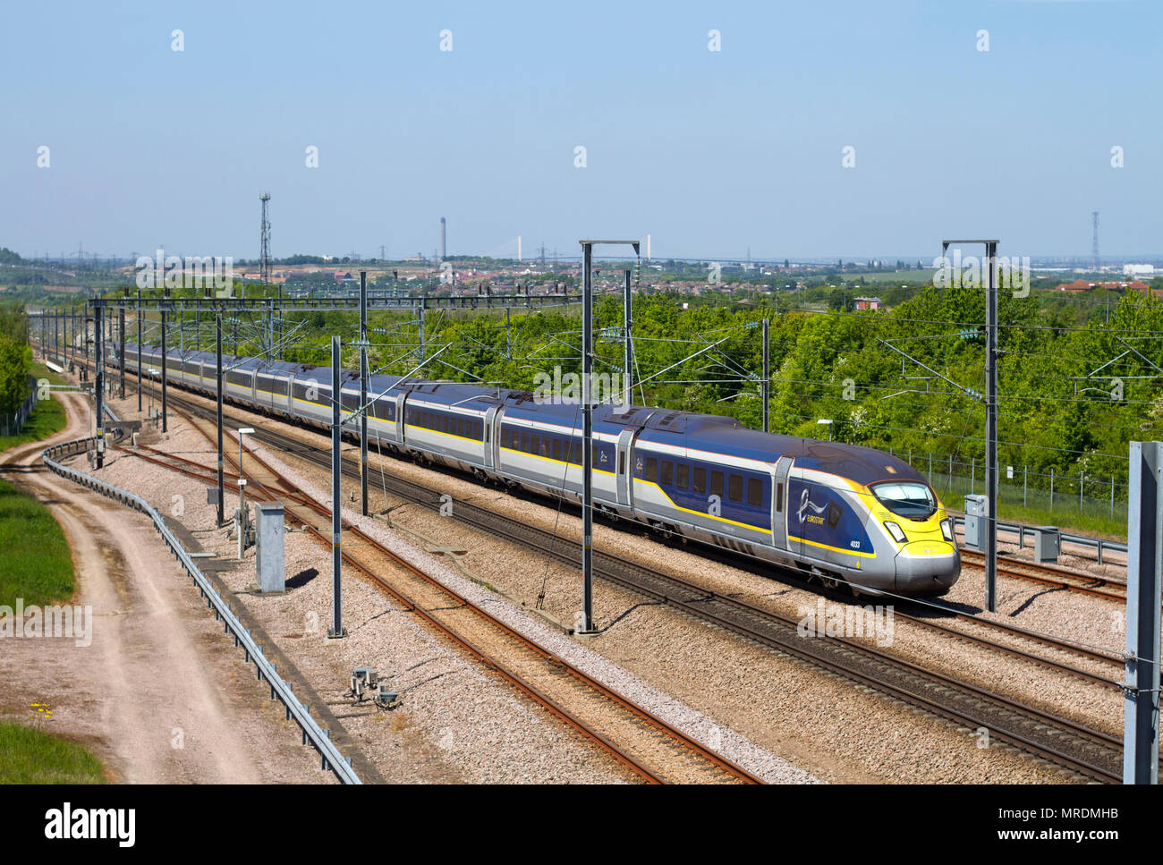 Class 374 e320 Eurostar Set 374033 et 374034 sur HS1 à Singlewell le 19 mai 2018. Banque D'Images