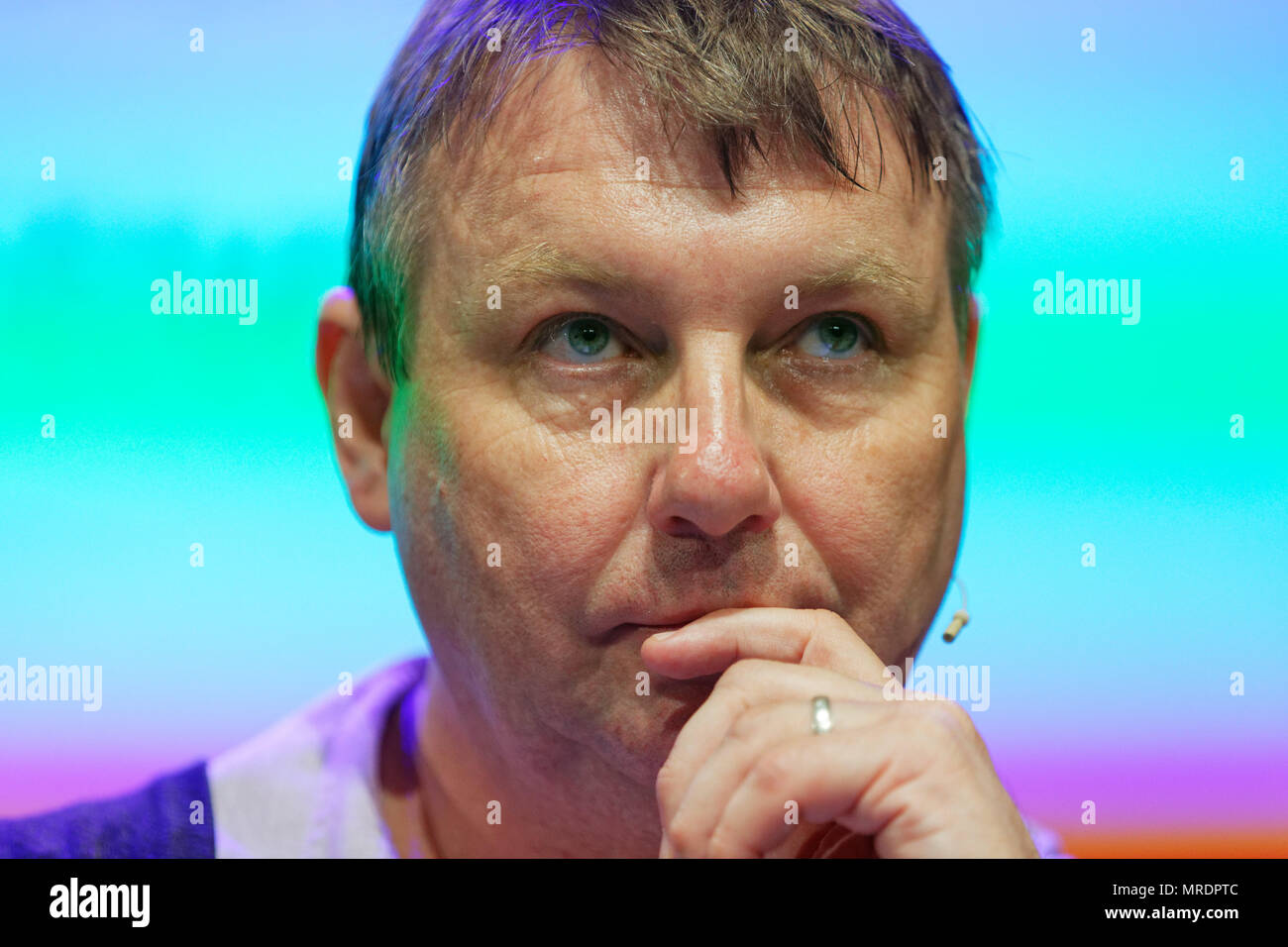 Sur la photo : Danny Dorling Re : Hay Festival à Hay on Wye, Powys, Wales, UK. Le vendredi 25 mai 2018 Banque D'Images