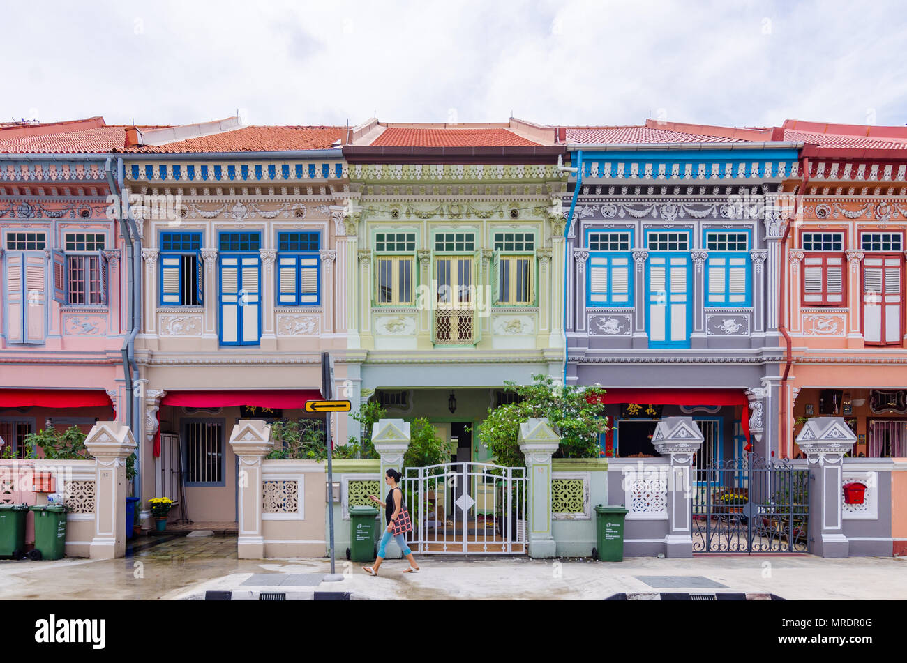 'Colorés' Peranakan Chambre. Le mot 'Peranakan' utilisée par les habitants de l'archipel malais de traiter les immigrés étrangers. Banque D'Images