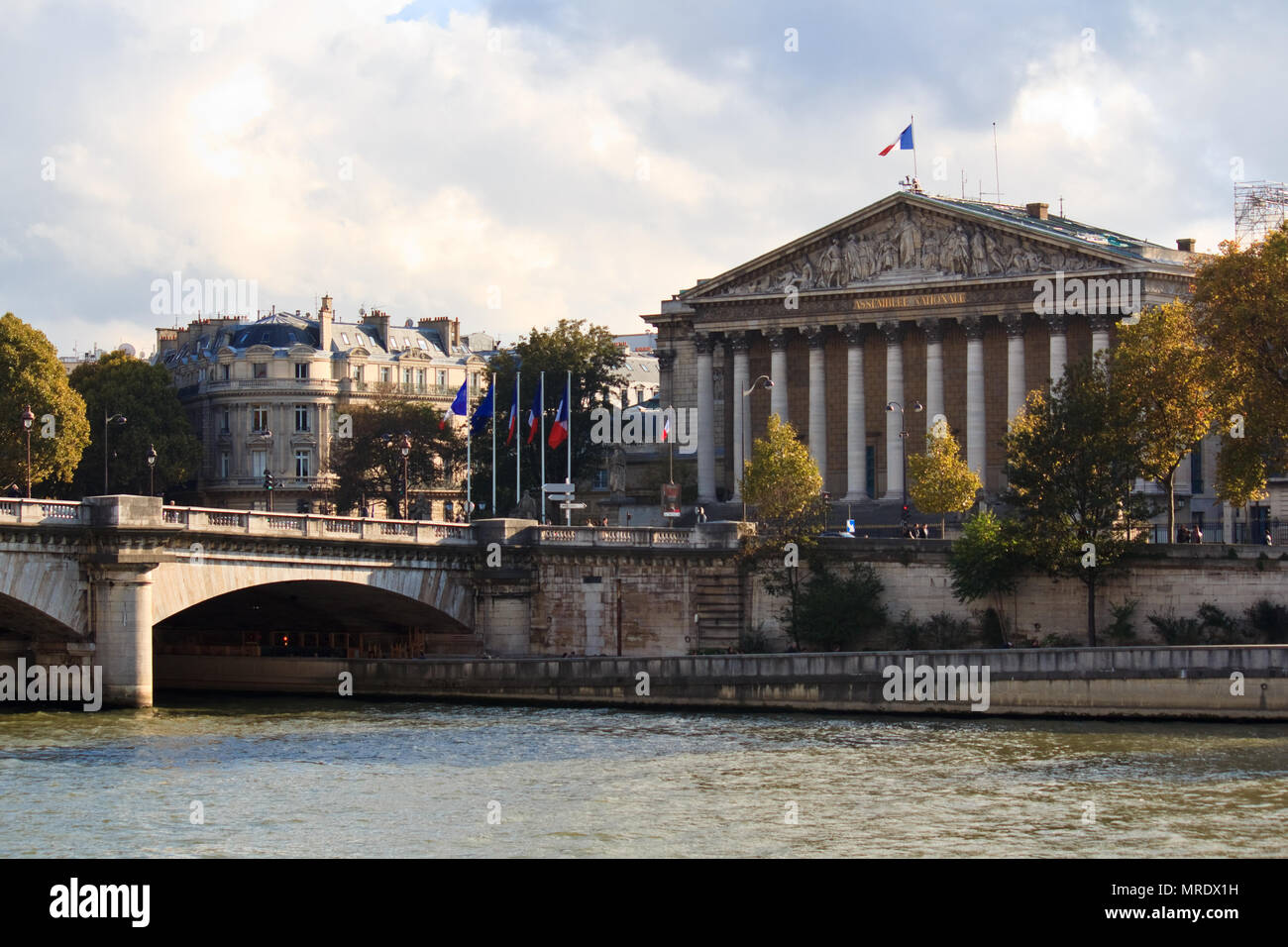 Paris, France, Seine River Bank Banque D'Images