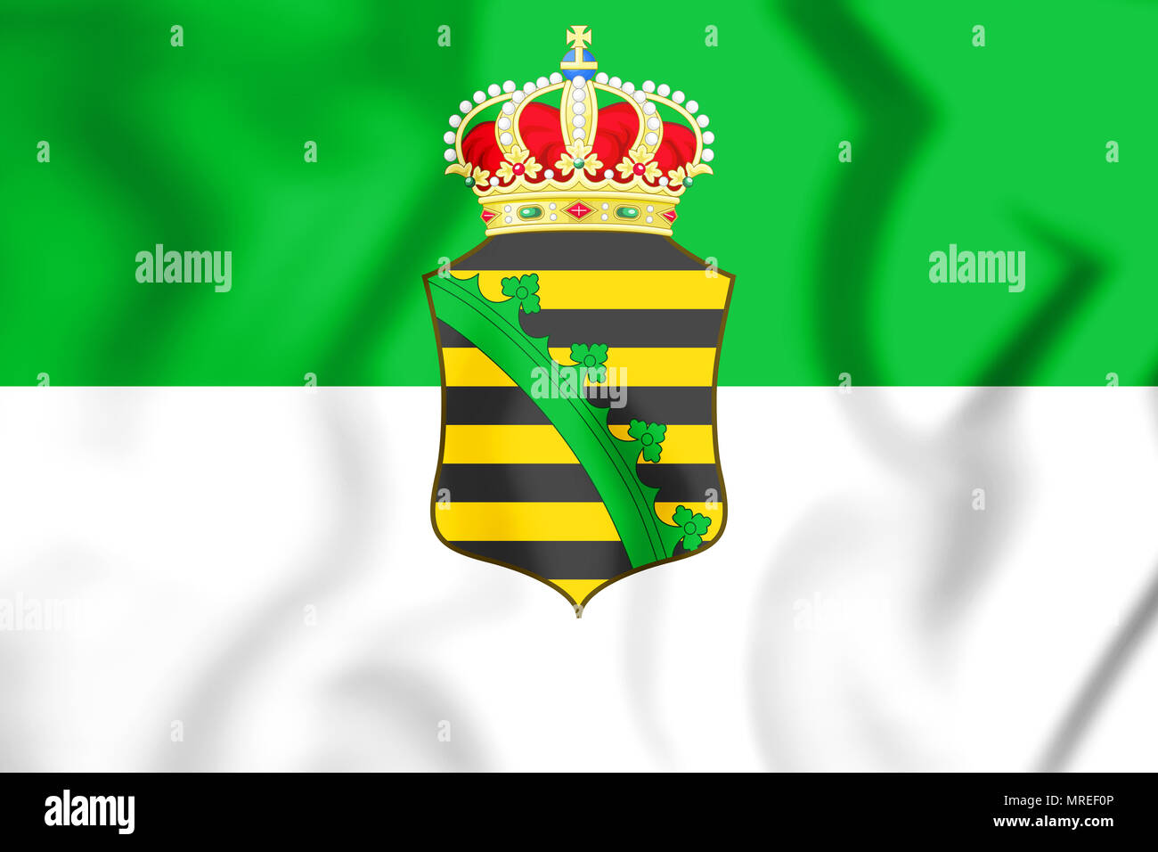 Août 1659 Drapeau 3D (1893-1918). 3D Illustration. Banque D'Images