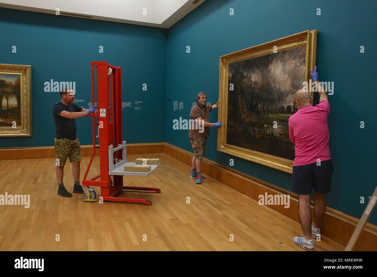 Deux chefs d'œuvre de Constable et Turner Banque D'Images