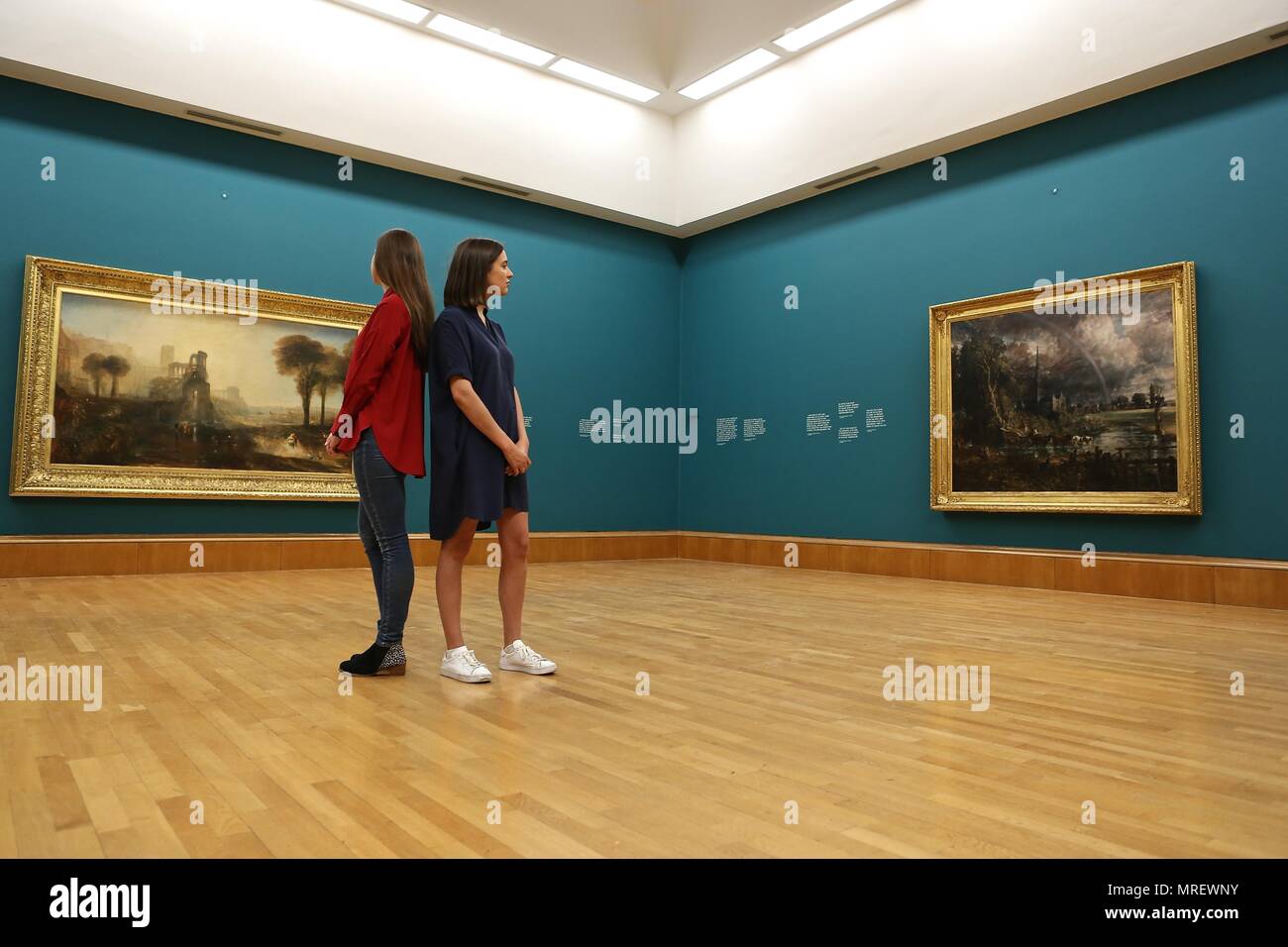 Deux chefs d'œuvre de Constable et Turner Banque D'Images