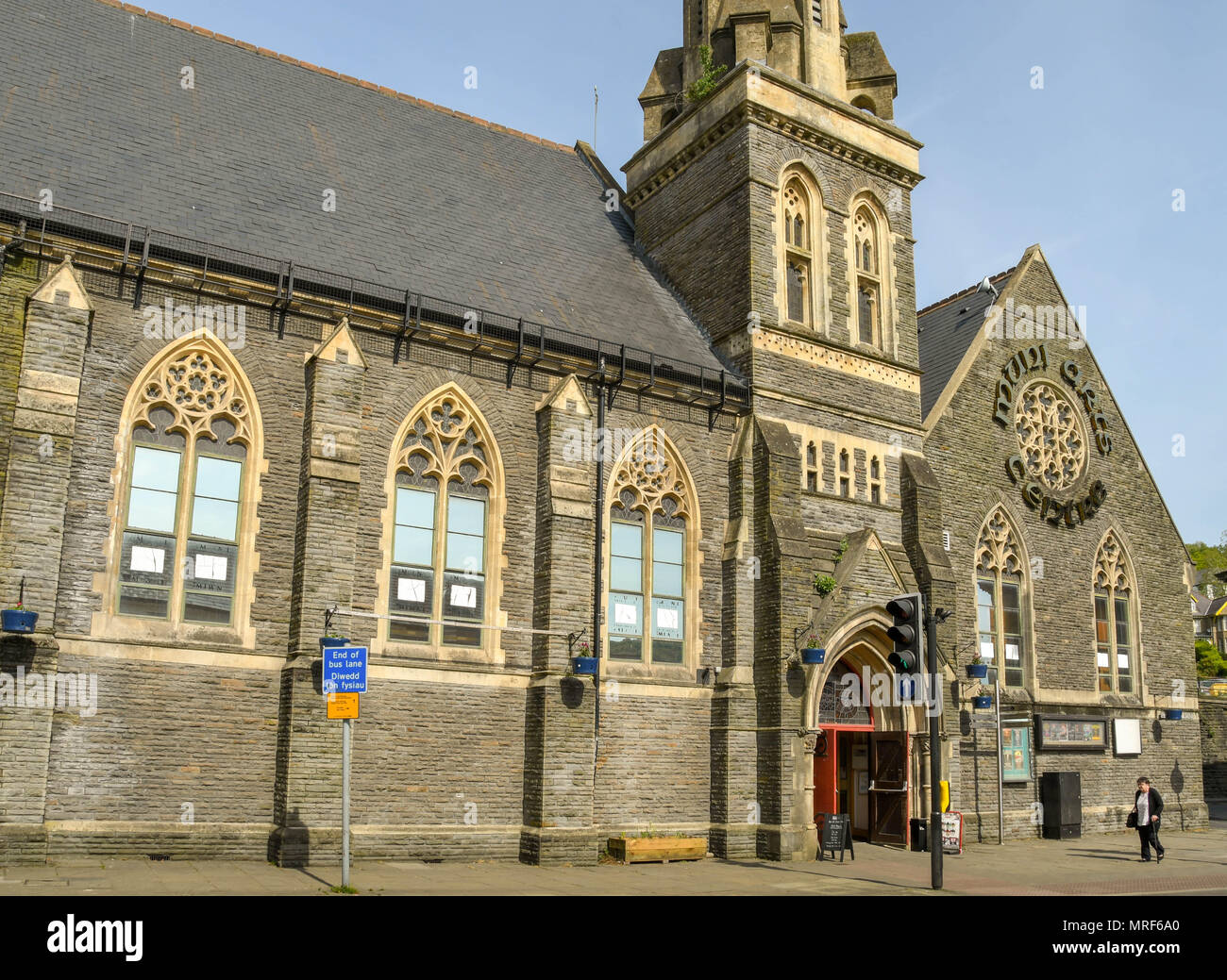 L'. À Pontypridd Salle municipale de centre-ville est une longue salle de spectacle Banque D'Images