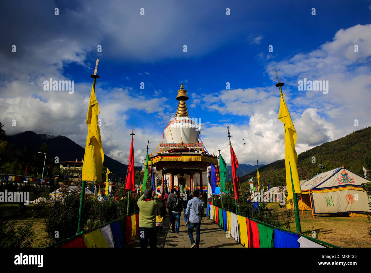 National Memorial Chorten à Thimphu, la capitale du Bhoutan Banque D'Images