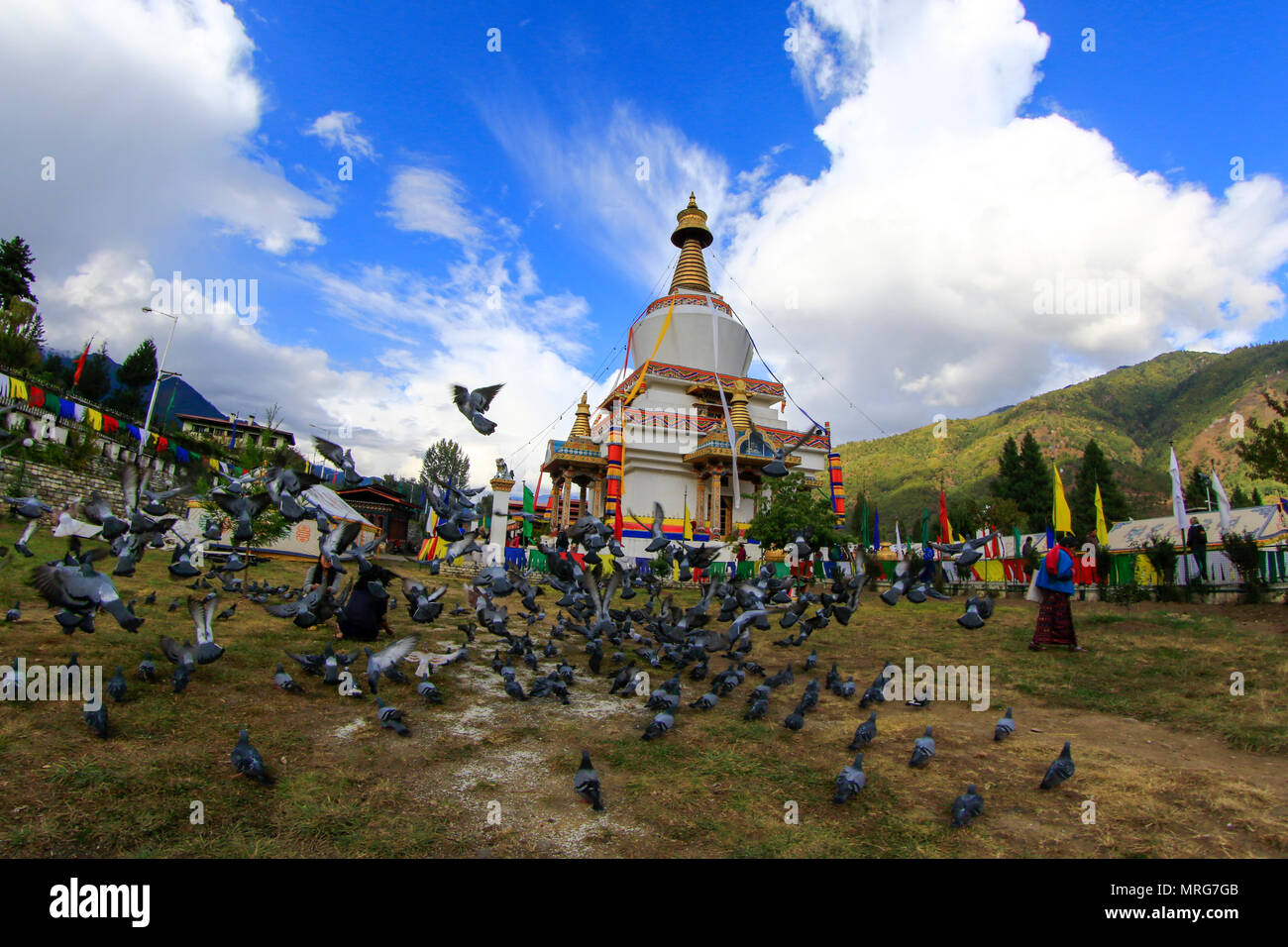 National Memorial Chorten à Thimphu, la capitale du Bhoutan Banque D'Images