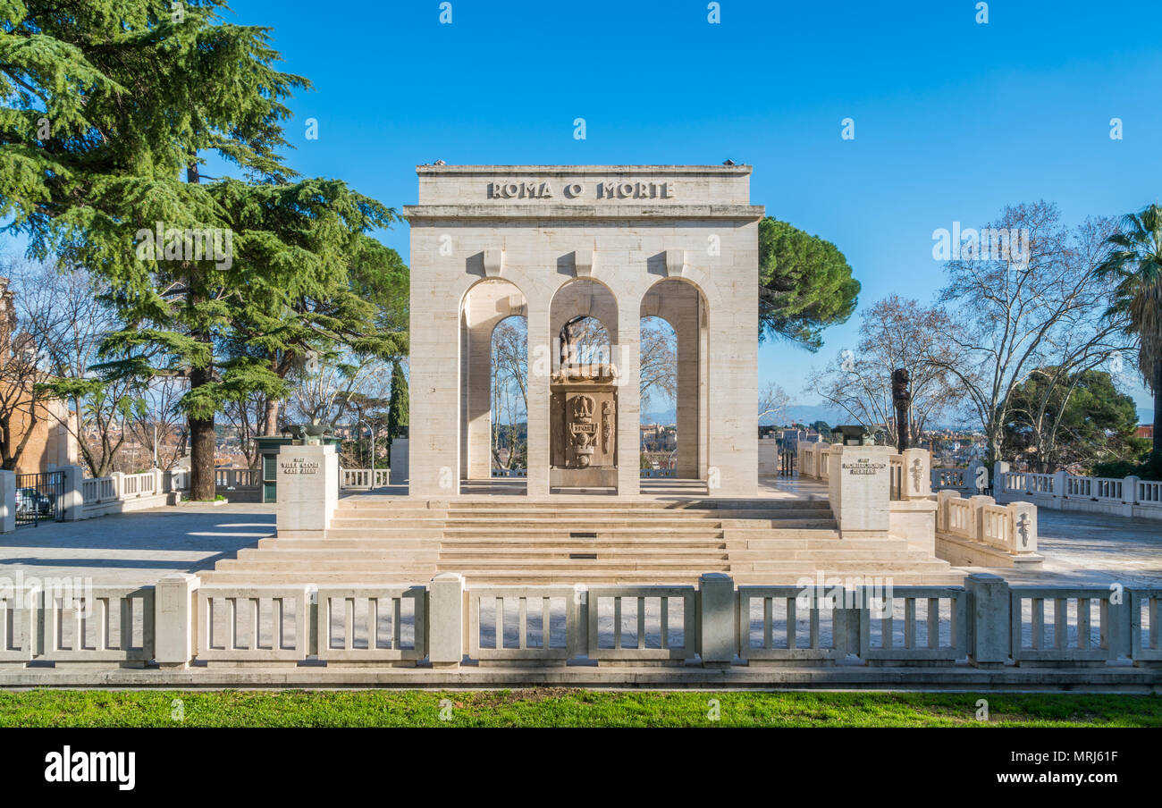 Ossuaire mausolée Garibaldi à Rome, Italie. Banque D'Images