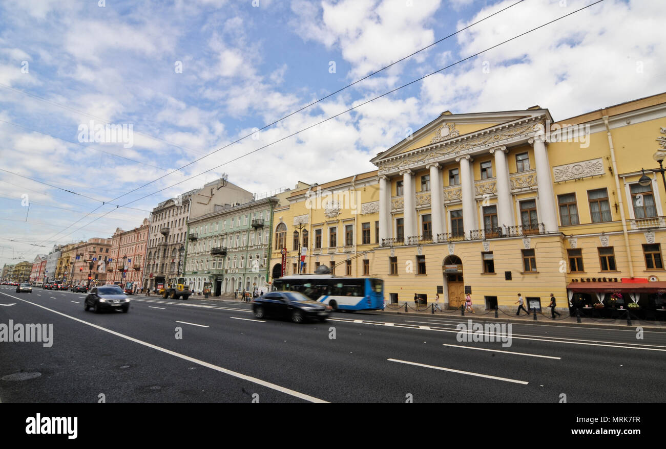 Nevsky Prospekt, Saint-Pétersbourg, Russie Banque D'Images