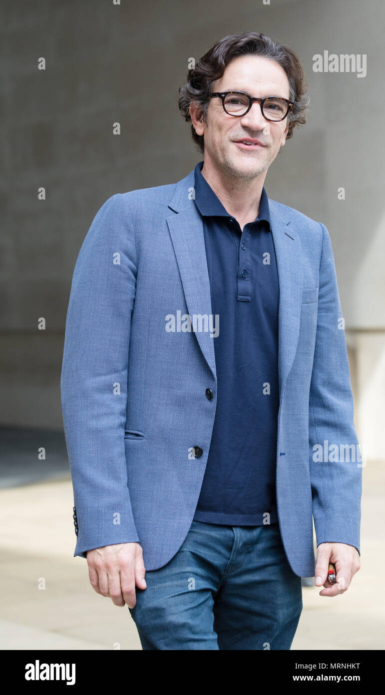 Londres, Royaume-Uni. 27 mai 2018. Acteur, Ben Chaplin, quitte la BBC studios après avoir comparu sur 'l'Andrew Marr Show'. Credit : TPNews/Alamy Live News Banque D'Images