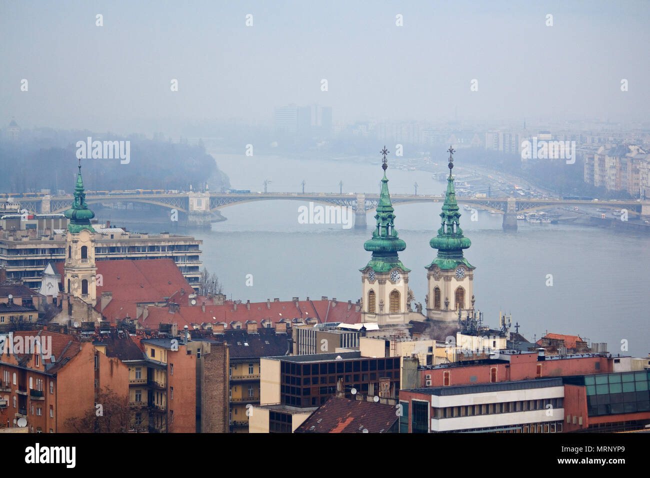 Vue panoramique de Budapest Banque D'Images