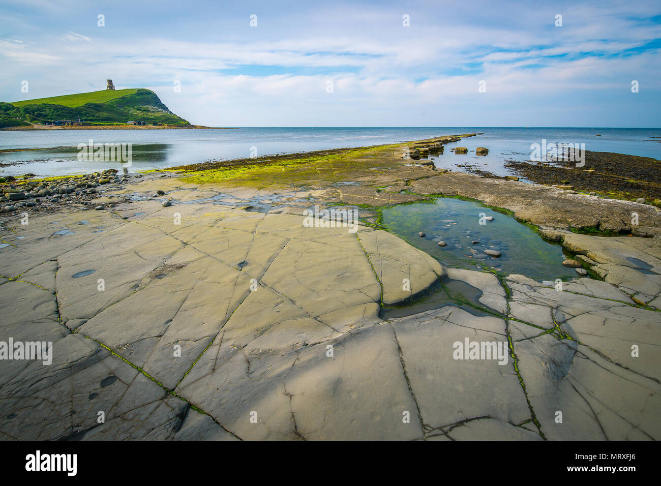 Face à CHAVELLS KIMMERIDGE TOWER DANS LE DORSET Banque D'Images