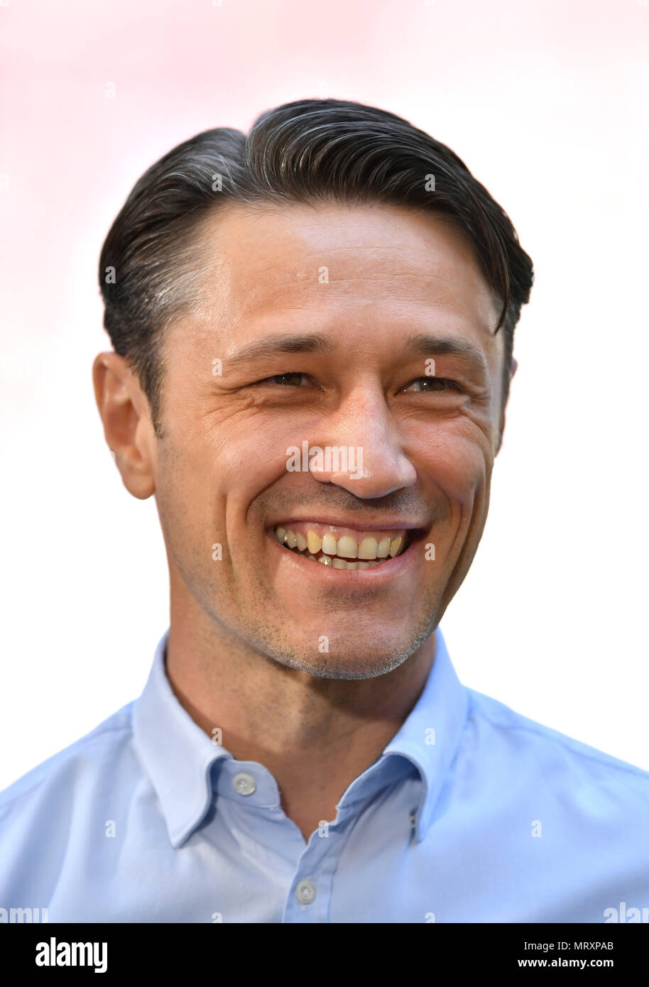 Portrait, coach Niko Kovac, FC Bayern Munich, l'Allianz Arena, Munich, Bavière, Allemagne Banque D'Images