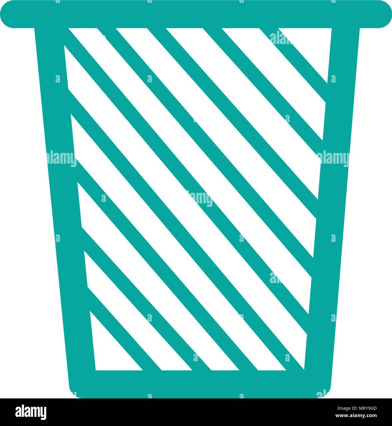 Corbeille, corbeille, icône web modèle vectoriel Illustration de Vecteur