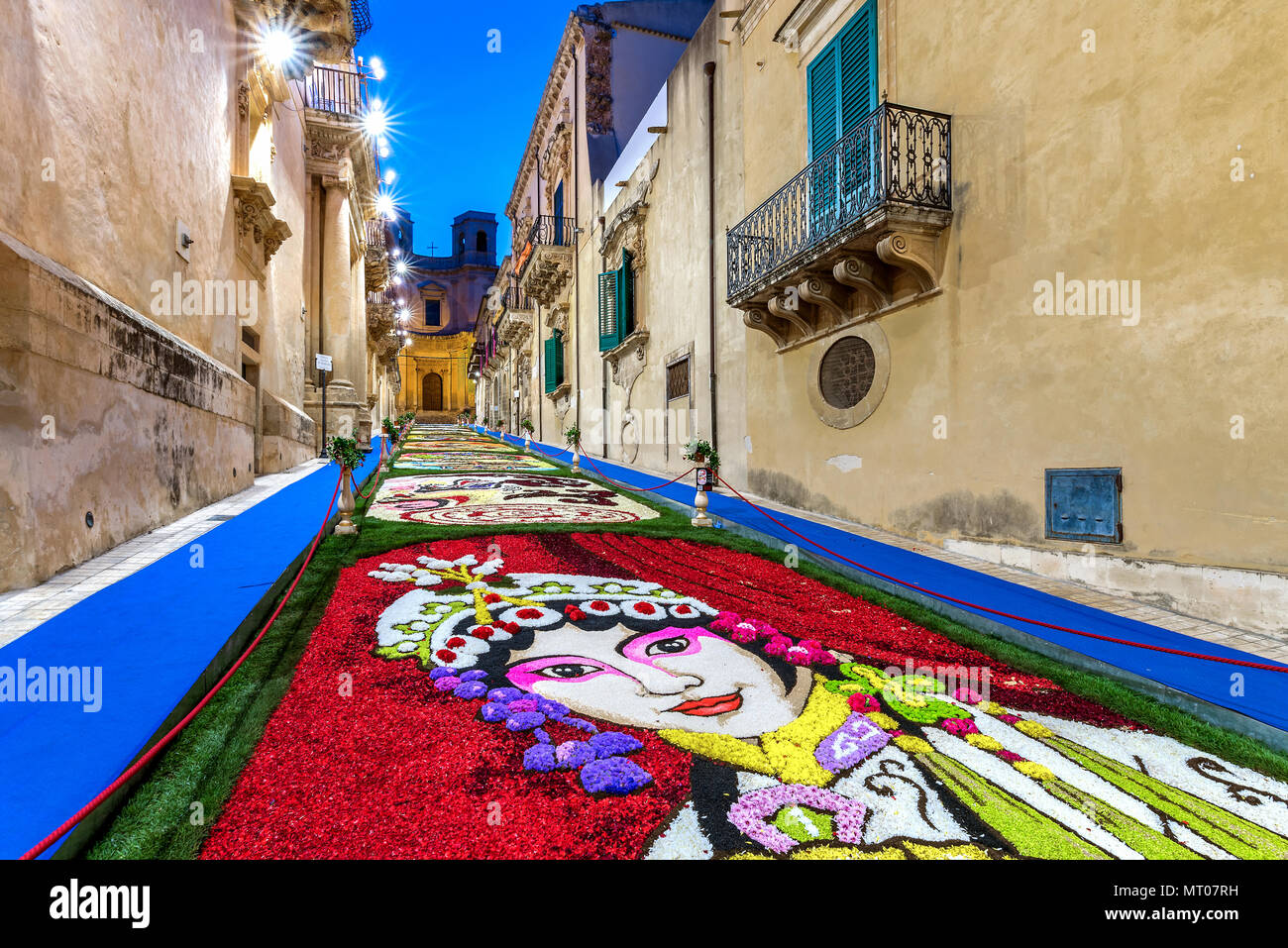 Le Festival des fleurs de Noto en Sicile 2018 Banque D'Images