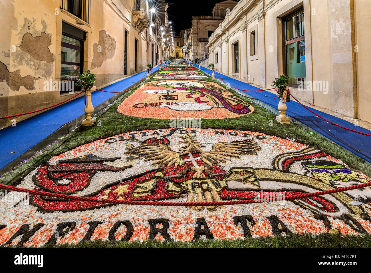 Le Festival des fleurs de Noto en Sicile Banque D'Images