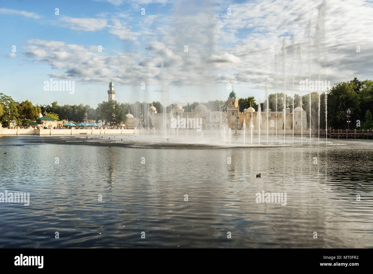 Kaatsheuvel, Pays-Bas, 19 août 2017 : Aquanura le grand spectacle de l'eau dans le parc à thème Efteling aux Pays-Bas Banque D'Images