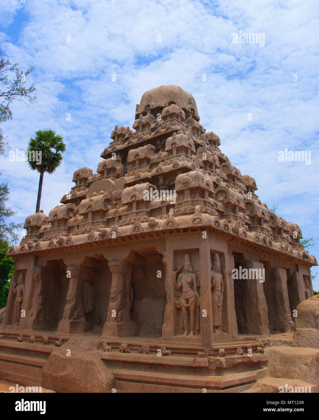 Mahabalipuram Temple - Tamil Nadu (Inde) Banque D'Images