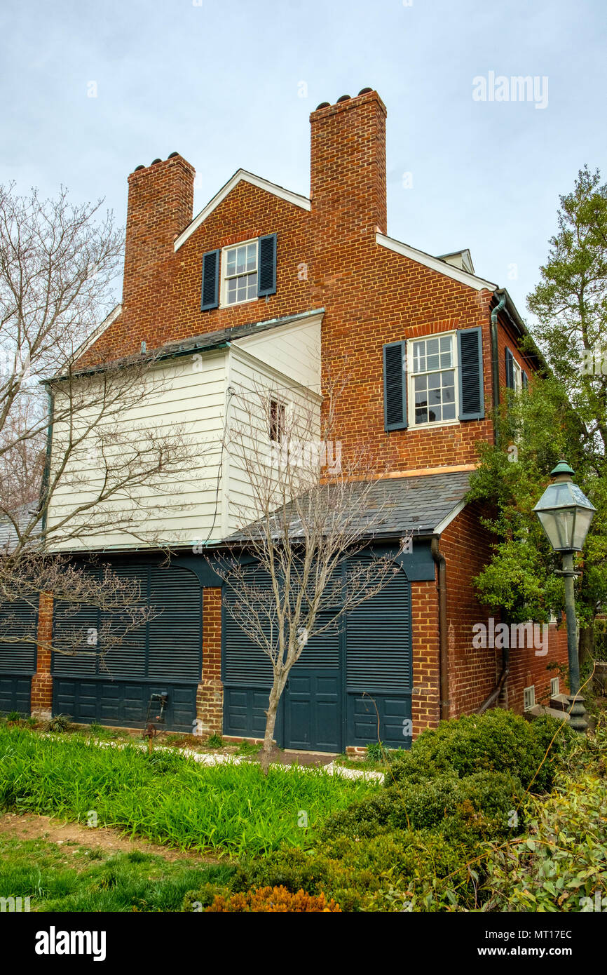 La maison Doggett, 303 Amelia Street, Fredericksburg, Virginia Banque D'Images