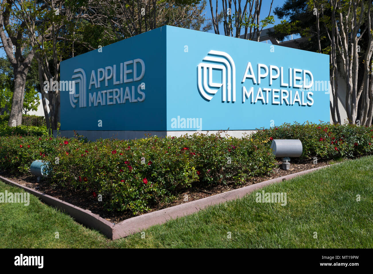 Santa Clara, Californie - le 26 avril 2018 : Applied Materials des bureaux dans la Silicon Valley Banque D'Images