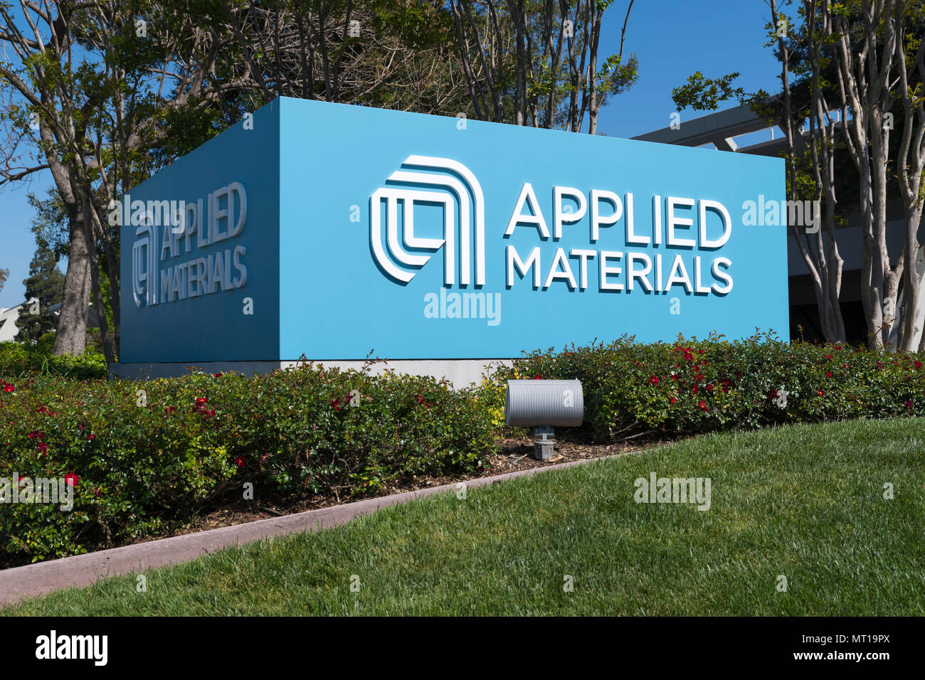 Santa Clara, Californie - le 26 avril 2018 : Applied Materials des bureaux dans la Silicon Valley Banque D'Images