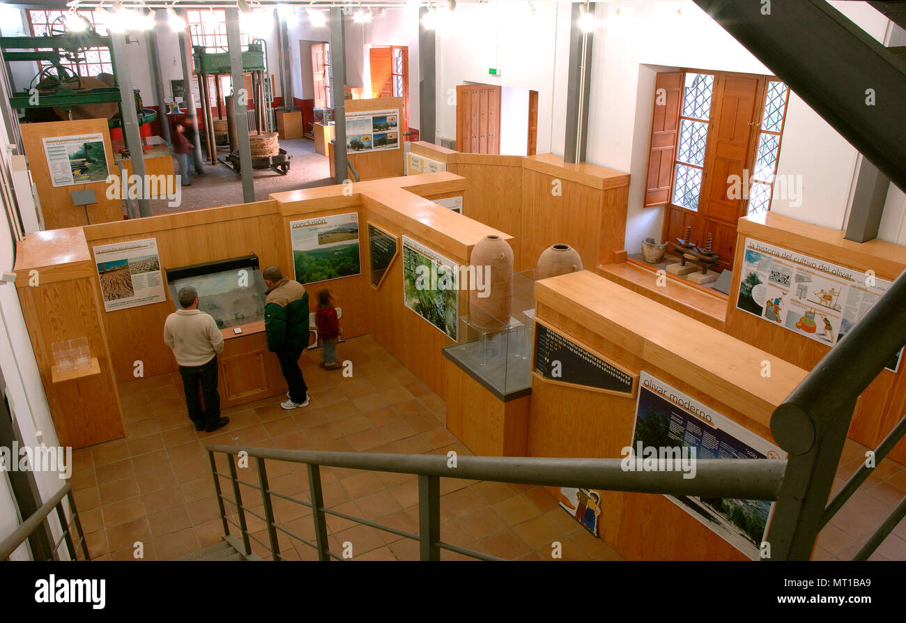 Musée historique de l'huile, prix. Almedinilla. Cordoba province. Région de l'Andalousie. L'Espagne. L'Europe Banque D'Images