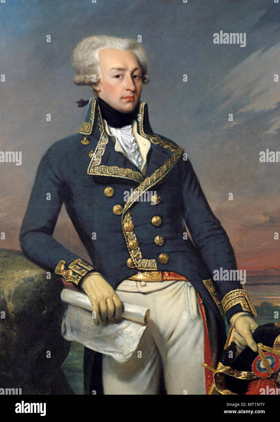 Gilbert du Motier Marquis de Lafayette, Marie-Joseph Paul Yves Roch Gilbert du Motier, Marquis de Lafayette (1757 - 1834), aristocrate français, militaire Banque D'Images