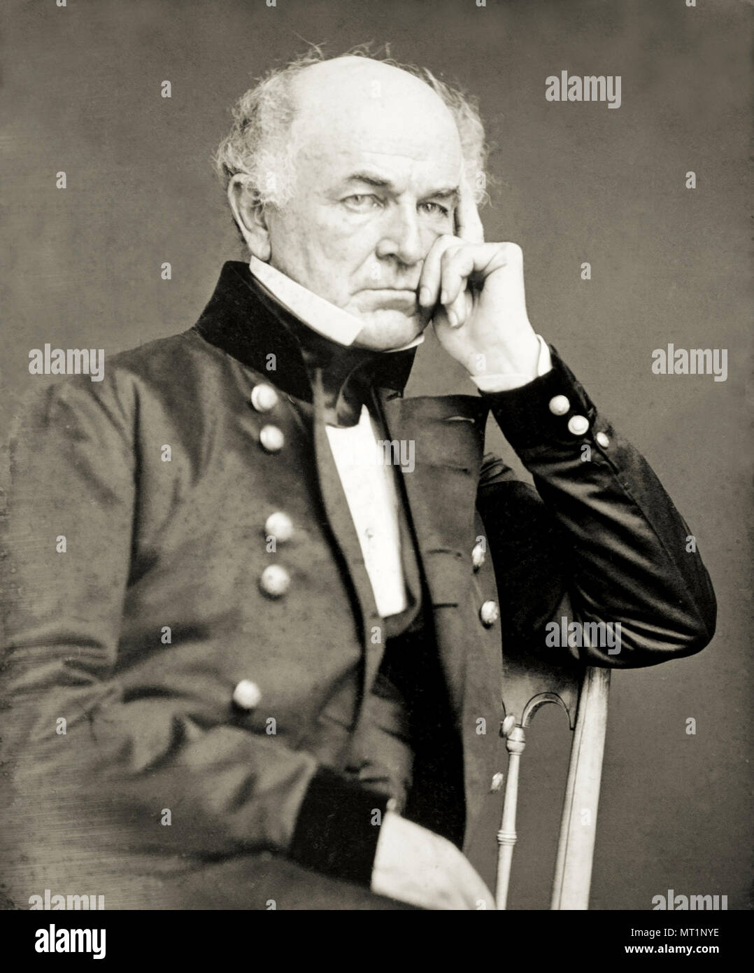 Ethan Allen Hitchcock (1798 - 1870) officier de l'armée des États-Unis pendant la guerre civile américaine Banque D'Images