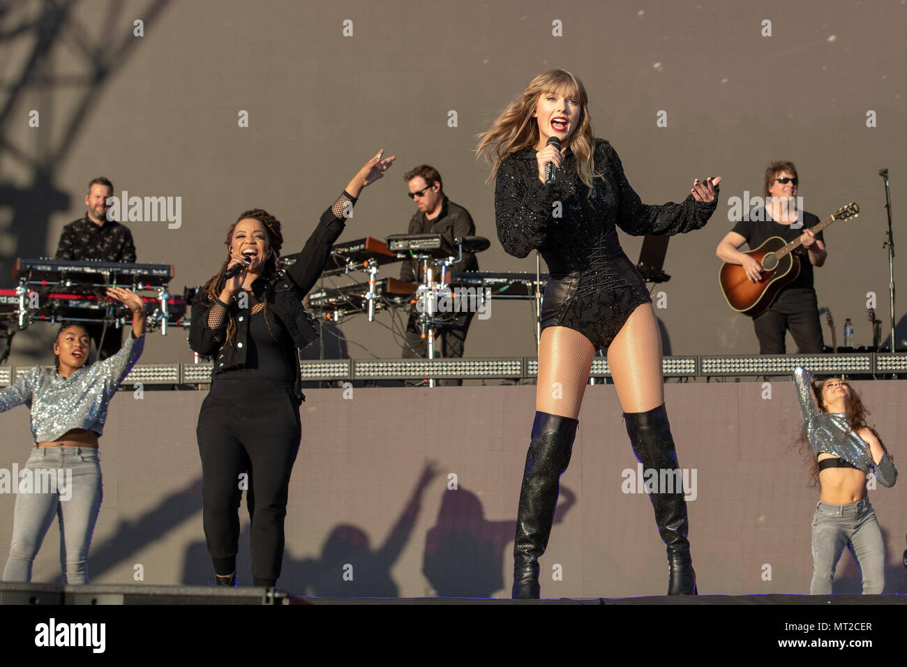 Swansea, Pays de Galles. 27 mai 2018, Taylor Swift l'exécution au jour deux des plus gros week-end dans la région de Singleton park, Swansea, le 5 mai 2018, le Pays de Galles.© Jason Richardson / Alamy Live News Banque D'Images