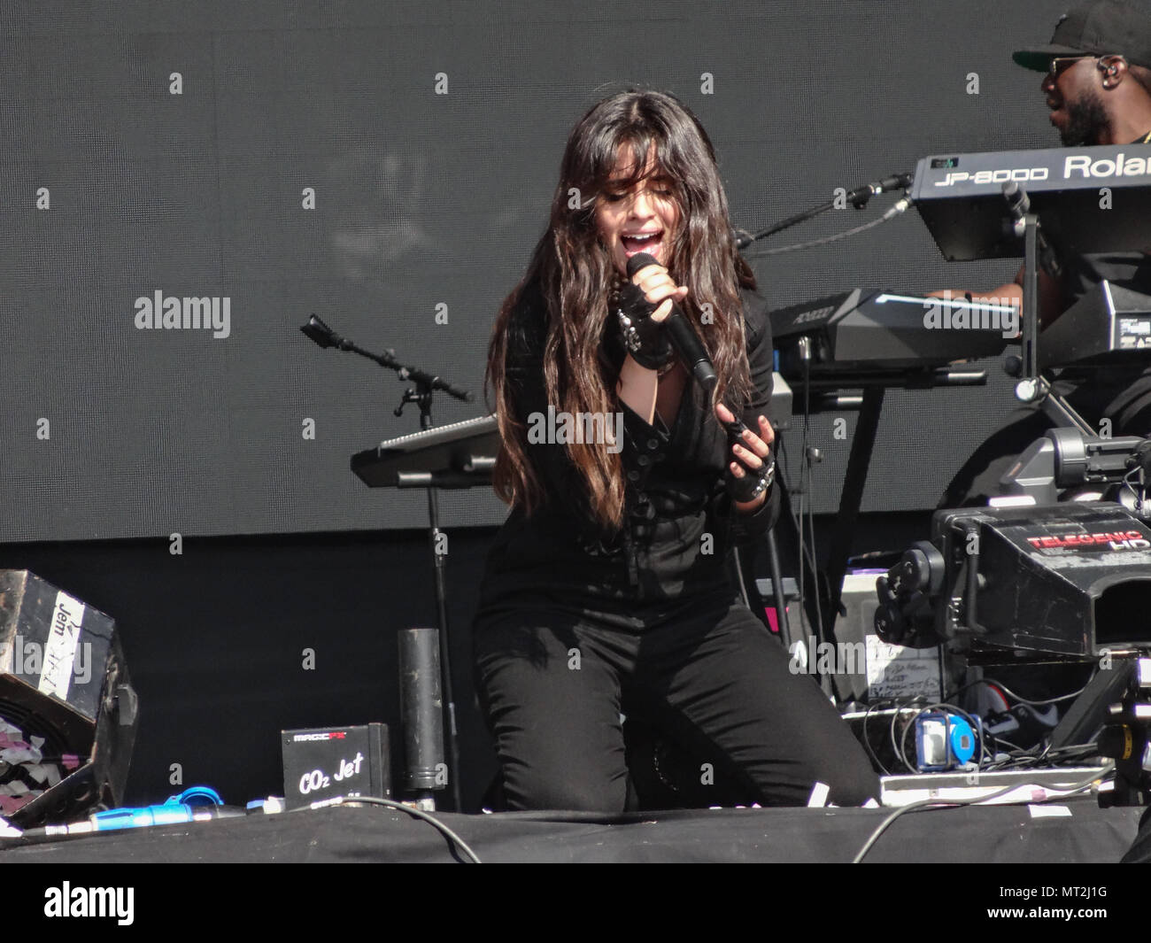 Camila Cabello effectue à la BBC plus grand week-end s'est tenue à Singleton park à Swansea le dimanche 27 mai 2018 Banque D'Images