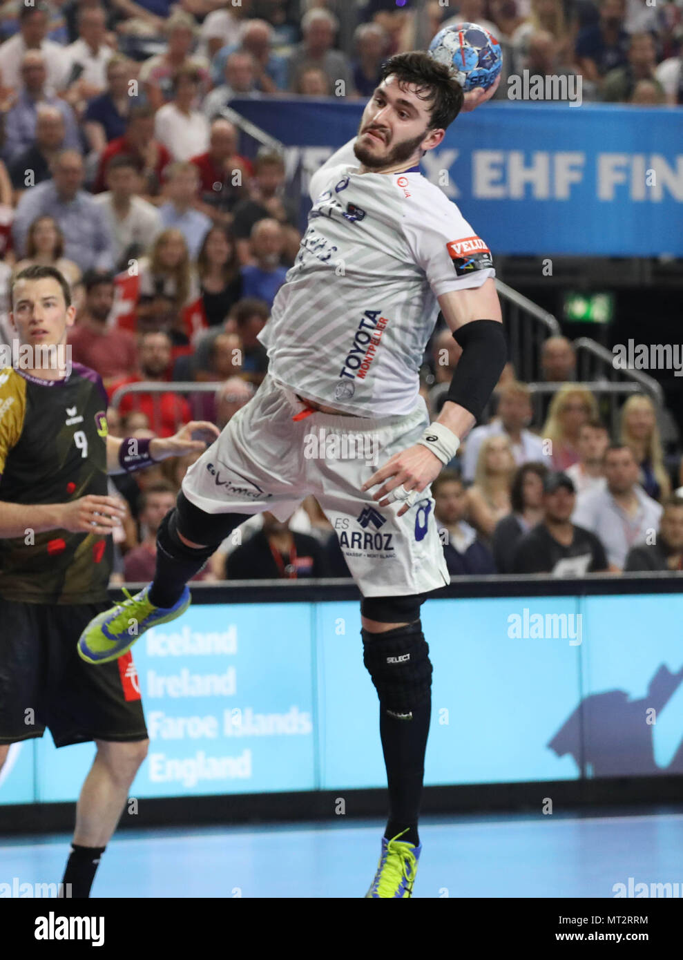 (C) LAURENT / LAIRYS LEMOUSTICPRODUCTION / MAXPPP - à Cologne le 27-05-2018 - LIGUE DES CHAMPIONS EHF VELUX (finale) LE HANDBALL CLUB DE NANTES CONTRE L'agglomération de Montpellier HANDBALL - LUDOVIC FABREGAS Banque D'Images