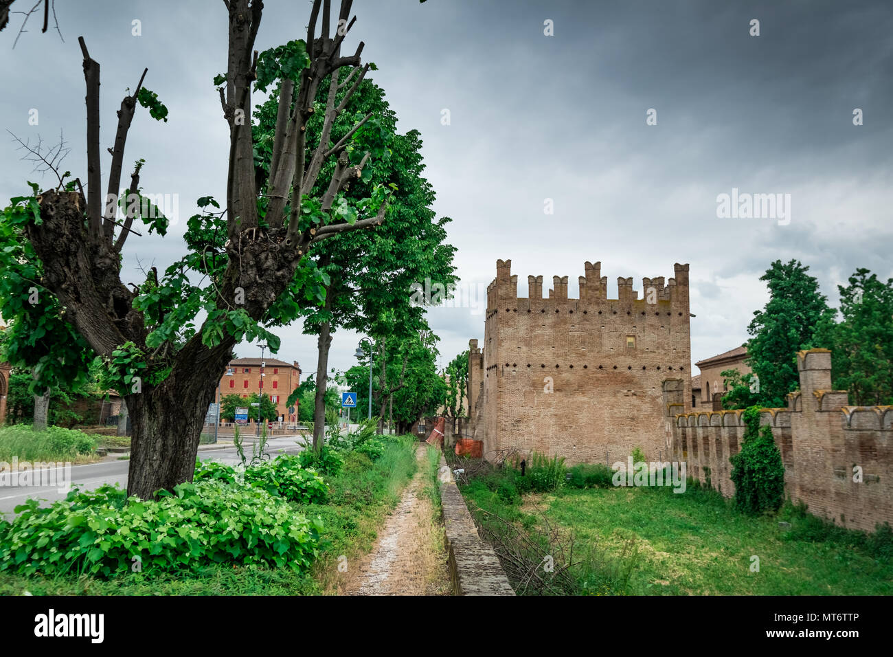 Bentivoglio, ITALIE - 01 mai 2018 : Le château de Bentivoglio a été construit entre 1475 et 1481 par la seigneurie de Giovanni II Bentivoglio à Molinella, Banque D'Images