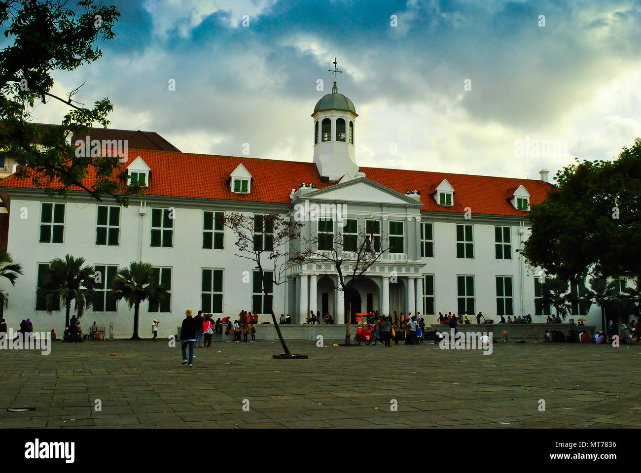 L'ancien édifice de l'hôtel de ville coloniale historique de néerlandais à l'ère européenne dans la vieille ville de Jakarta, Indonésie Banque D'Images