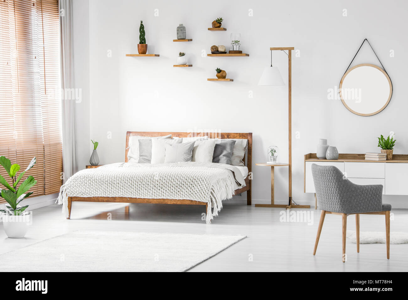 À Vue Lumineux Avec D'un Intérieur Chambre Naturel Coucher Frontale 7v6fIYgmby
