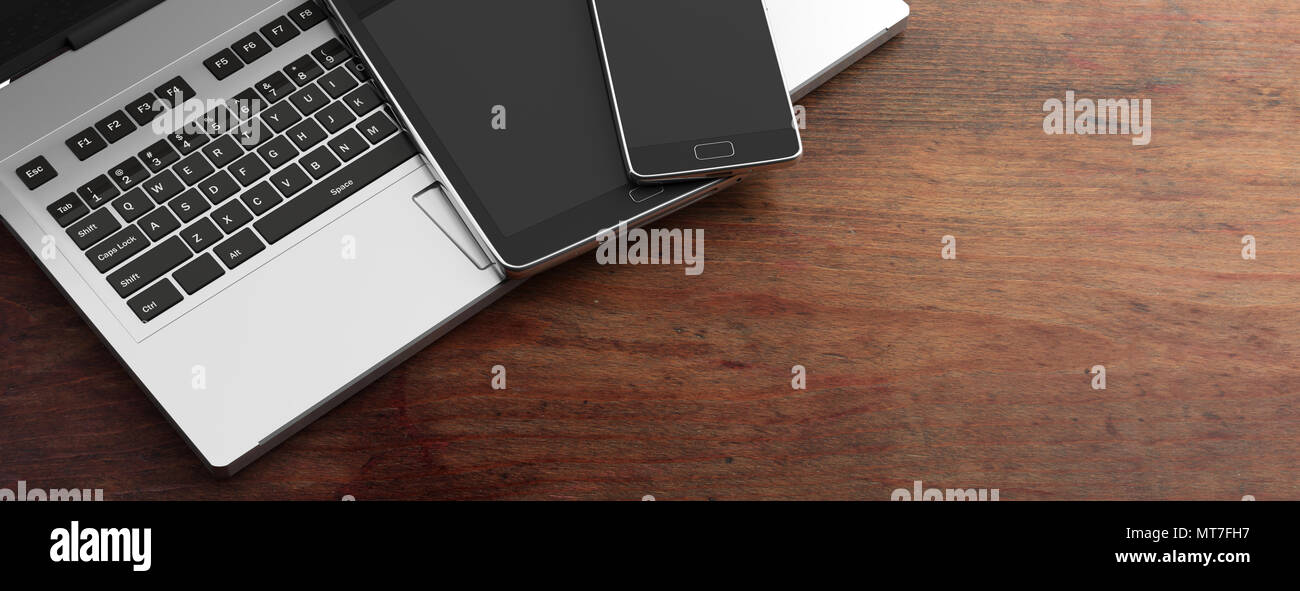 Téléphone Mobile Et Tablette Avec écran Noir En Blanc Et D