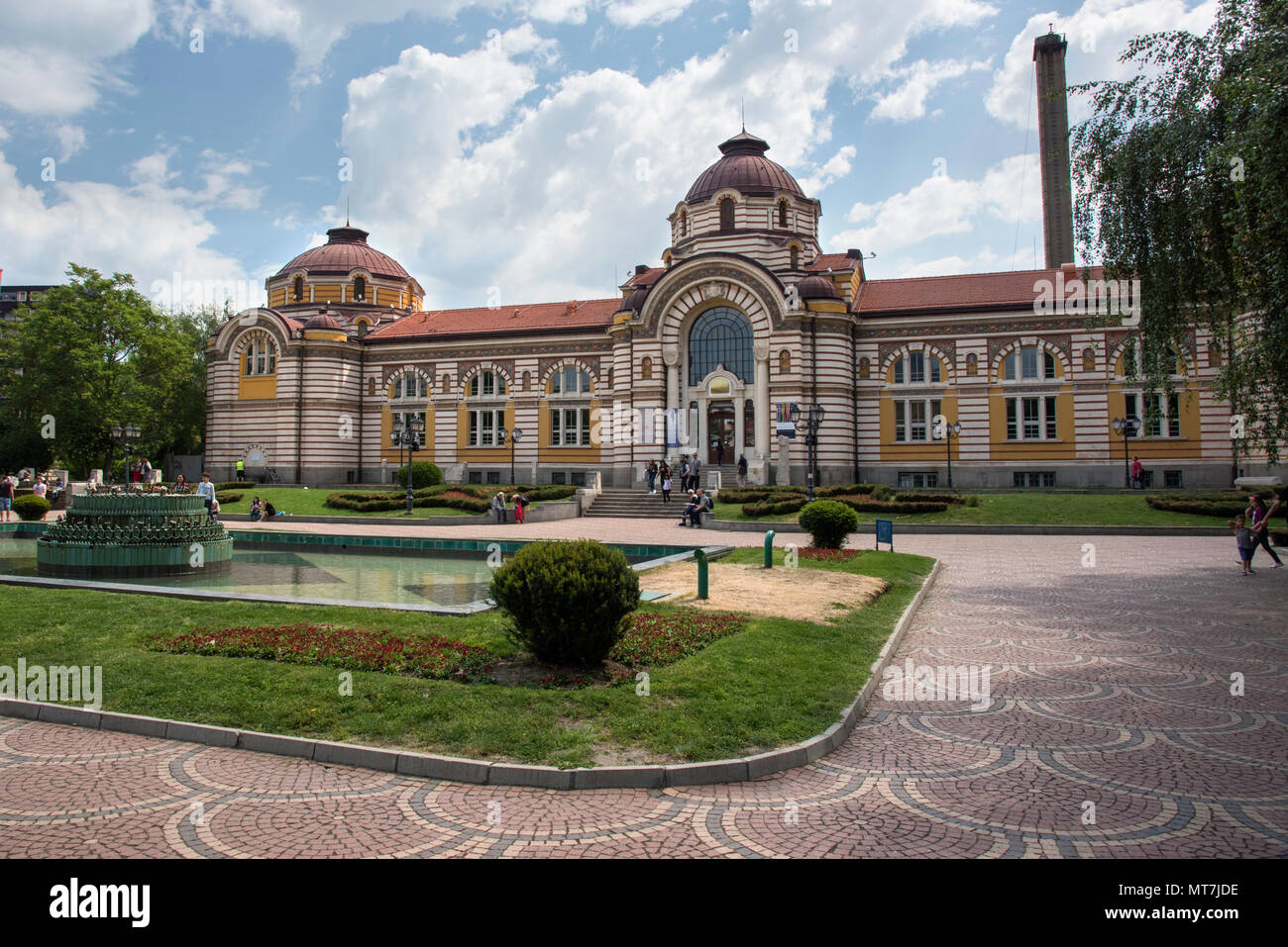 Le centre de bains minéraux building à Sofia, Bulgarie Banque D'Images Le centre de bains minéraux building à Sofia, Bulgarie Banque D'Images