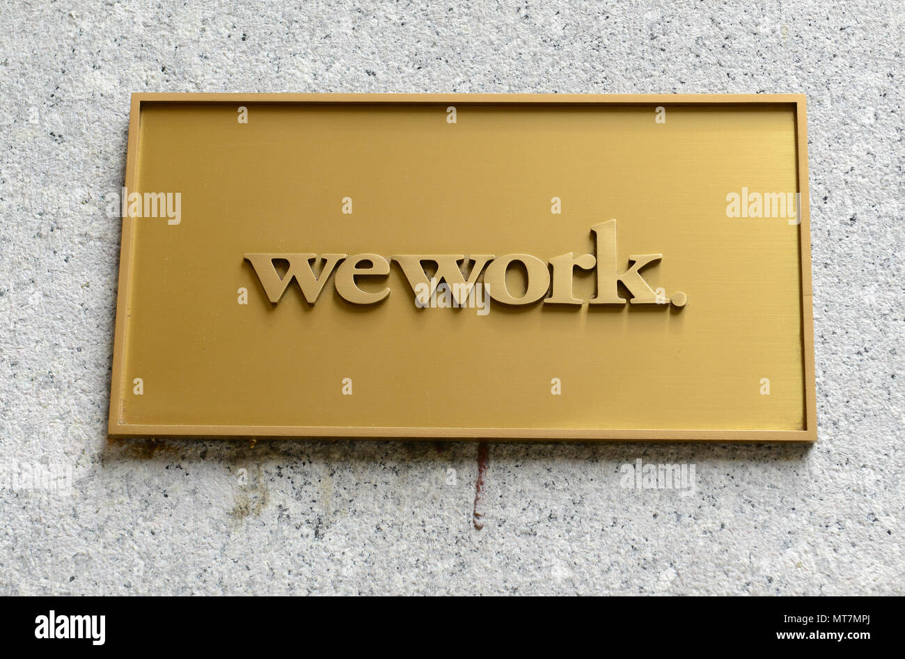 Dans l'ère actuelle du partage des actifs, wework est devenue de plus en plus populaires comme plus petit ou espace de travail partagé temporaire Banque D'Images