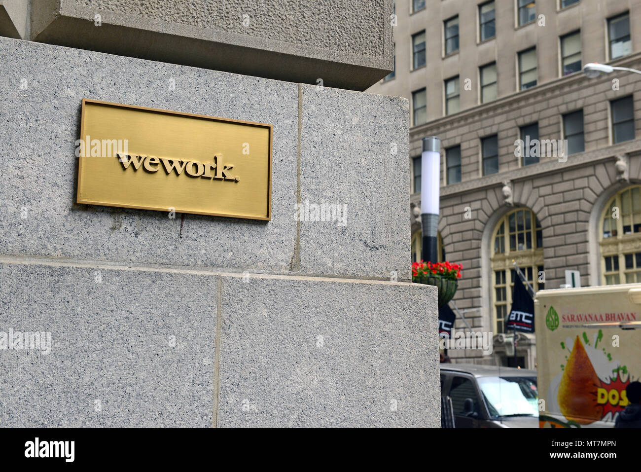 Dans l'ère actuelle du partage des actifs, wework est devenue de plus en plus populaires comme plus petit ou espace de travail partagé temporaire Banque D'Images