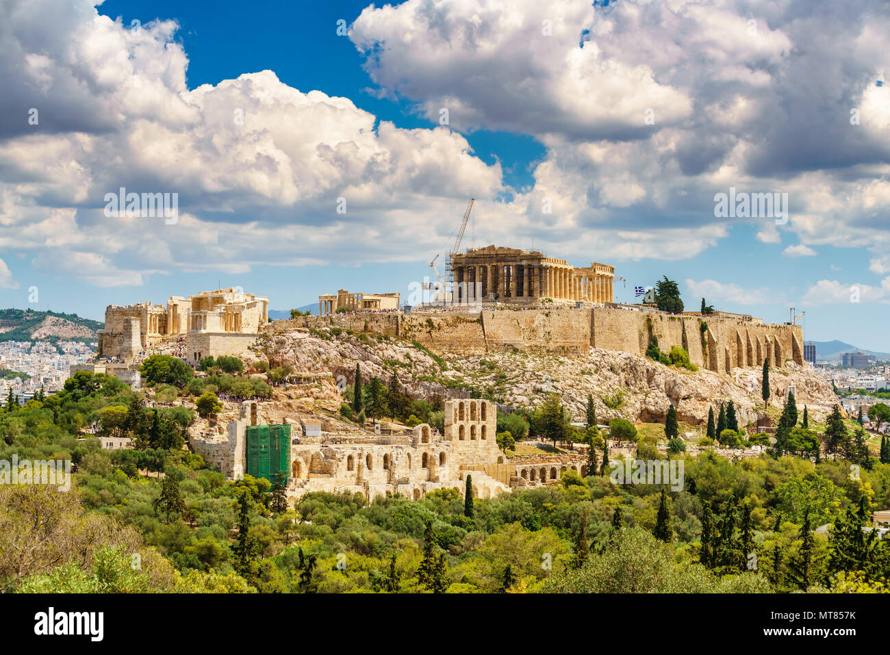 Acropole d'Athènes, Grèce Banque D'Images