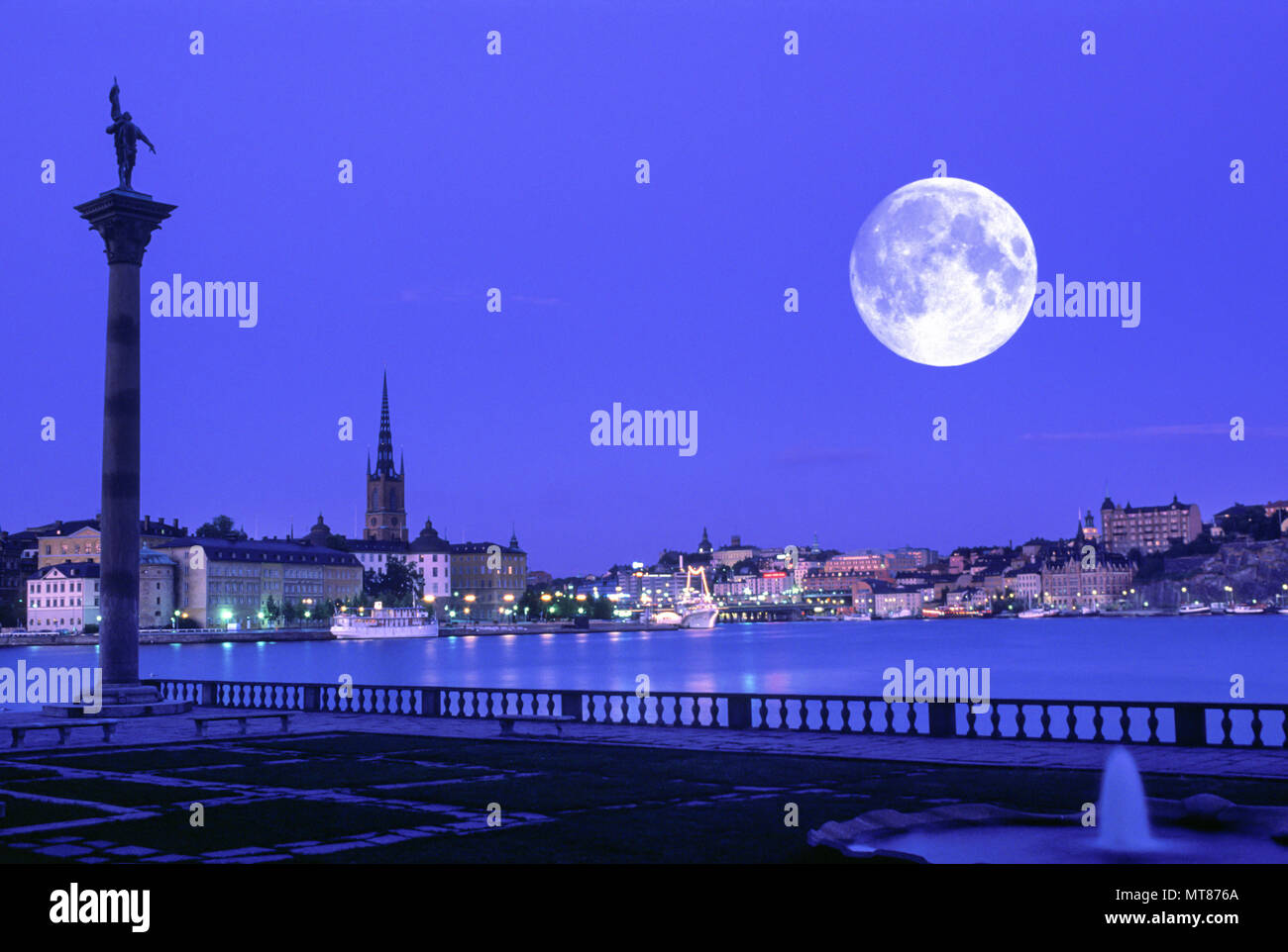 1988 VIEILLE VILLE DE L'HÔTEL DE VILLE STOCKHOLM SUÈDE Banque D'Images